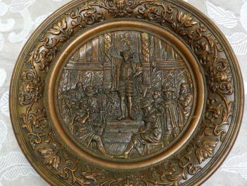 Wall Plate - patinated ceramics - Johann Maresch: (1821 - 1914) Bohemia - 1870 Wall Plate - patinated ceramics - Johann Maresch: (1821 - 1914) Bohemia - 1870