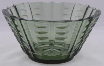 Smoked glass bowl - Art deco Smoked glass bowl - Art deco