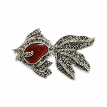 Silver brooch - silver - 1980 Silver brooch - silver - 1980