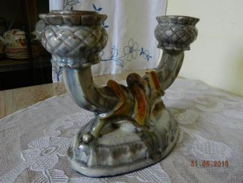 Porcelain Candle Holder - white porcelain - 1800 Porcelain Candle Holder - white porcelain - 1800