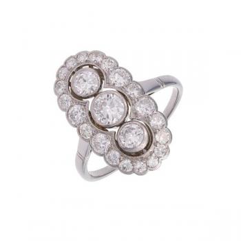 White Gold Ring - gold, diamond - 1930 White Gold Ring - gold, diamond - 1930