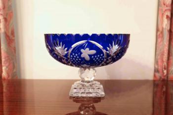 Cut Glass Bowl - crystal - 1950 Cut Glass Bowl - crystal - 1950