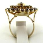 Gilded silver ring with garnets and almandine - Gr Gilded silver ring with garnets and almandine - Gr