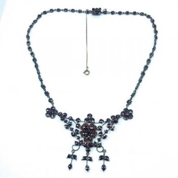 Czech Garnet Necklace - 1880 Czech Garnet Necklace - 1880