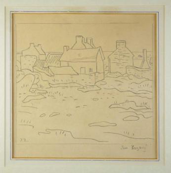 Drawing - wood, glass - Jan Zrzavý - 1965 Drawing - wood, glass - Jan Zrzavý - 1965