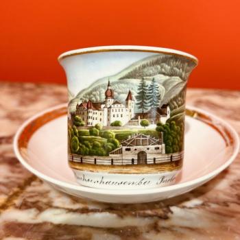 Cup and Saucer - SLAVKOV - Schlaggenwald - 1840 Cup and Saucer - SLAVKOV - Schlaggenwald - 1840