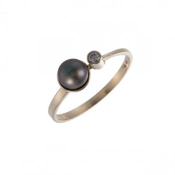 Ladies' Ring - gold, pearl - 1980 Ladies' Ring - gold, pearl - 1980
