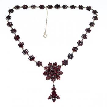 Czech Garnet Necklace - 1880 Czech Garnet Necklace - 1880