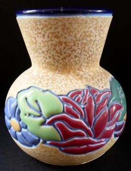 Art Nouveau vase with flowers - Amphora, Trnovany Art Nouveau vase with flowers - Amphora, Trnovany