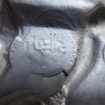 Tin plate, figural - Girl and Boy, on the dike Tin plate, figural - Girl and Boy, on the dike