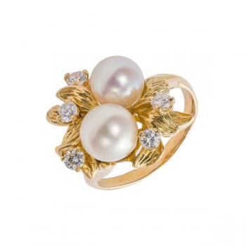 Ladies' Gold Ring - gold, diamond - 1970 Ladies' Gold Ring - gold, diamond - 1970