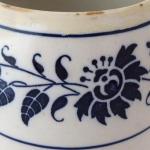 Cask-shaped vessel with blue print - Rudolf Ditt Cask-shaped vessel with blue print - Rudolf Ditt