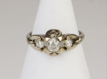 Ring - white gold, diamond - 1960 Ring - white gold, diamond - 1960
