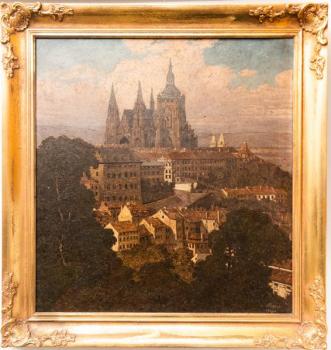 View of Hradcany - Josef Písecký - 1934 View of Hradcany - Josef Písecký - 1934