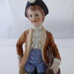 Hand-painted statue of a musician with mandolin Hand-painted statue of a musician with mandolin