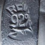 Tin plate, figural - Girl and Boy, on the dike Tin plate, figural - Girl and Boy, on the dike