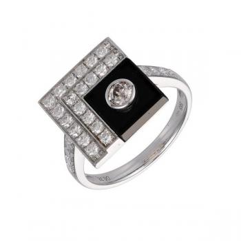 White Gold Ring - onyx, gold - 2024 White Gold Ring - onyx, gold - 2024