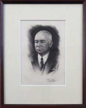 Alesa Vaic - Portrait of Edvard Benes  Alesa Vaic - Portrait of Edvard Benes