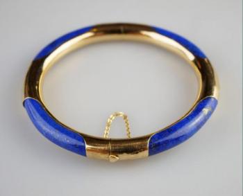Bracelet - gold, Lapis lazuli - 1970 Bracelet - gold, Lapis lazuli - 1970
