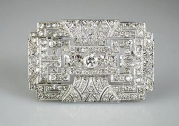 Brilliant Brooch - platinum, diamond - 1935 Brilliant Brooch - platinum, diamond - 1935
